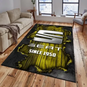 Seat Rug, All Over Print Rug Seat CAR19503182560 - Yellow