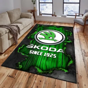 Skoda Rug, All Over Print Rug Skoda CAR19503182562 - Green