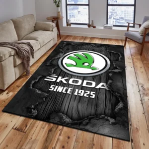 Skoda Rug, All Over Print Rug Skoda CAR19503182562 - Grey