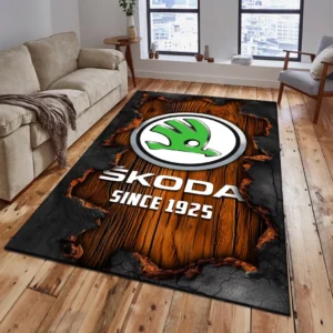 Skoda Rug, All Over Print Rug Skoda CAR19503182562 - Orange
