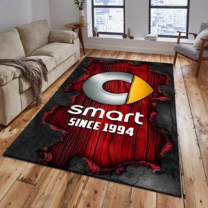 Smart Rug, All Over Print Rug Smart CAR19503182563 - Red