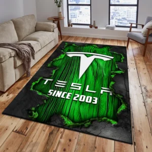 Tesla Rug, All Over Print Rug Tesla CAR19503182568 - Green