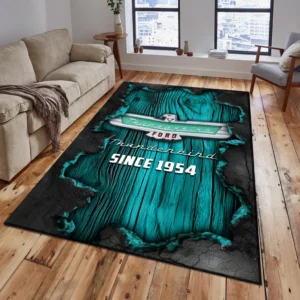 Thunderbird Rug, All Over Print Rug Thunderbird CAR19503182569 - Cyan