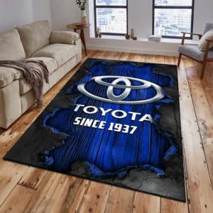 Toyota Rug, All Over Print Rug Toyota CAR19503182570 - Blue