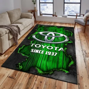 Toyota Rug, All Over Print Rug Toyota CAR19503182570 - Green