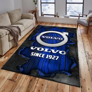 Volvo Rug, All Over Print Rug Volvo CAR19503182573 - Blue