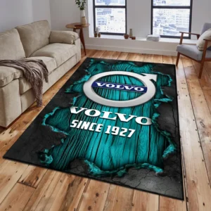 Volvo Rug, All Over Print Rug Volvo CAR19503182573 - Cyan