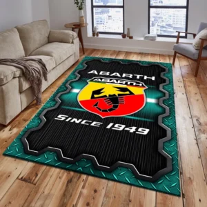 Abarth Rug, All Over Print Rug Abarth CAR19603192500 - Cyan