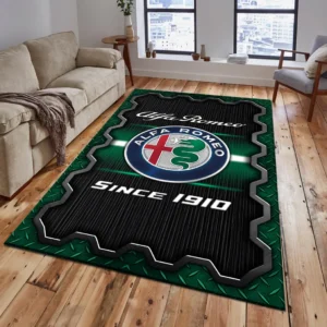 Alfa Romeo Rug, All Over Print Rug Alfa Romeo CAR19603192501 - Green