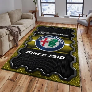 Alfa Romeo Rug, All Over Print Rug Alfa Romeo CAR19603192501 - Yellow
