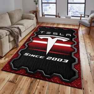 Tesla Rug, All Over Print Rug Tesla CAR19603192569 - Red