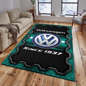 Volkswagen Rug, All Over Print Rug Volkswagen CAR19603192573 - Cyan