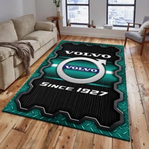 Volvo Rug, All Over Print Rug Volvo CAR19603192574 - Cyan
