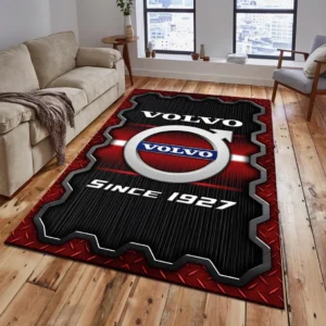 Volvo Rug, All Over Print Rug Volvo CAR19603192574 - Red