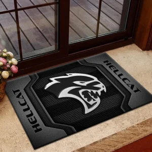 Dodge Challenger Hellcat Doormat, All Over Print Doormat Dodge Challenger Hellcat CAR1970319026 - Grey