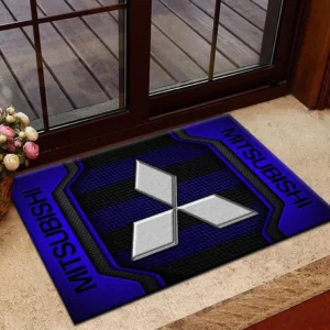 Mitsubishi Doormat, All Over Print Doormat Mitsubishi CAR1970319045 - Blue