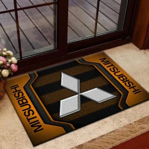 Mitsubishi Doormat, All Over Print Doormat Mitsubishi CAR1970319045 - Orange