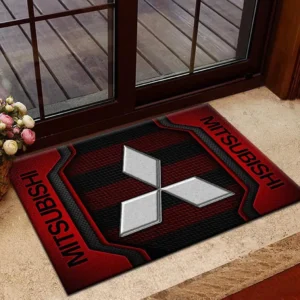 Mitsubishi Doormat, All Over Print Doormat Mitsubishi CAR1970319045 - Red