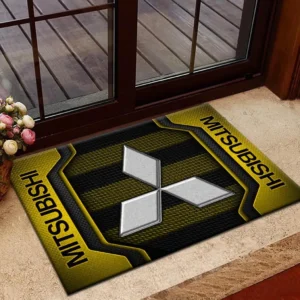 Mitsubishi Doormat, All Over Print Doormat Mitsubishi CAR1970319045 - Yellow