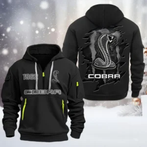 SVT Corba Half Zip Hoodie, All Over Print Half Zip Hoodies For Men CAR198032767 - Black