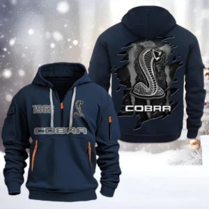 SVT Corba Half Zip Hoodie, All Over Print Half Zip Hoodies For Men CAR198032767 - Navy