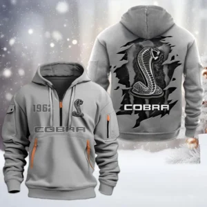 SVT Corba Half Zip Hoodie, All Over Print Half Zip Hoodies For Men CAR198032767 - Gray