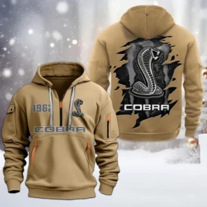 SVT Corba Half Zip Hoodie, All Over Print Half Zip Hoodies For Men CAR198032767 - Khaki