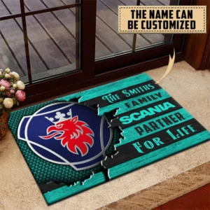 Scania Doormat, All Over Print Doormat CAR199022727 - Cyan