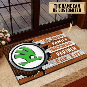 Skoda Doormat, All Over Print Doormat CAR199022728 - Orange
