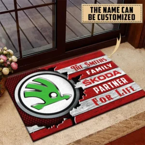 Skoda Doormat, All Over Print Doormat CAR199022728 - Red