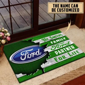 Ford Doormat, All Over Print Doormat CAR199022730 - Green