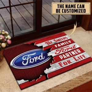 Ford Doormat, All Over Print Doormat CAR199022730 - Red