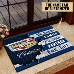 Cadillac Doormat, All Over Print Doormat CAR199022733 - Blue