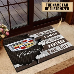Cadillac Doormat, All Over Print Doormat CAR199022733 - Brown