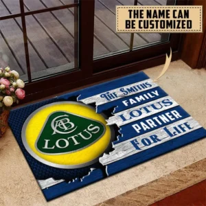 Lotus Doormat, All Over Print Doormat CAR199022734 - Blue