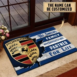 Porsche Doormat, All Over Print Doormat CAR199022735 - Blue