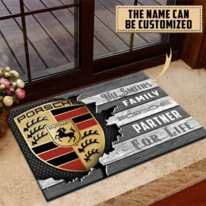 Porsche Doormat, All Over Print Doormat CAR199022735 - Gray