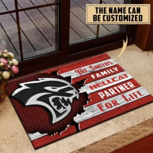 Hellcat Doormat, All Over Print Doormat CAR199022736 - Red