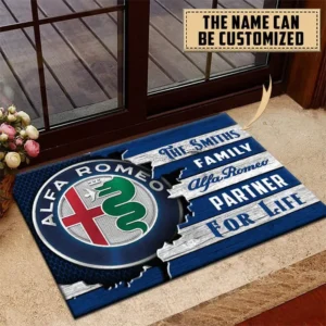 Alfa Romeo Doormat, All Over Print Doormat CAR199022739 - Blue