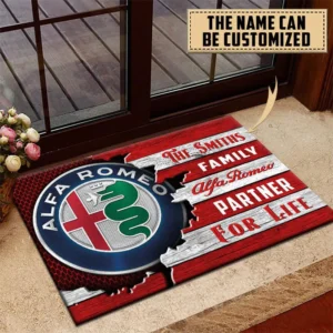 Alfa Romeo Doormat, All Over Print Doormat CAR199022739 - Red