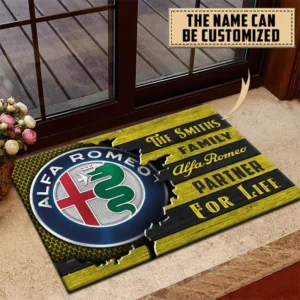 Alfa Romeo Doormat, All Over Print Doormat CAR199022739 - Yellow