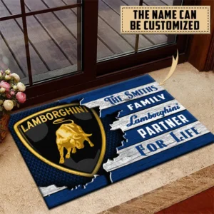 Lamborghini Doormat, All Over Print Doormat CAR199022740 - Blue