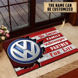 Volkswagen Doormat, All Over Print Doormat CAR199022741 - Red