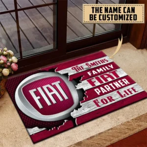 Fiat Doormat, All Over Print Doormat CAR199022742 - Red