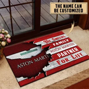 Aston Martin Doormat, All Over Print Doormat CAR199022743 - Red