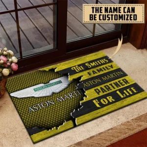 Aston Martin Doormat, All Over Print Doormat CAR199022743 - Yellow