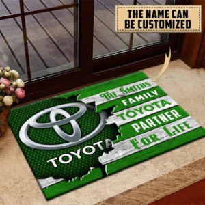 Toyota Doormat, All Over Print Doormat CAR199022744 - Green