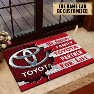 Toyota Doormat, All Over Print Doormat CAR199022744 - Red