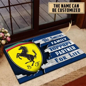 Ferrari Doormat, All Over Print Doormat CAR199022747 - Blue