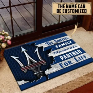 Maserati Doormat, All Over Print Doormat CAR199022748 - Blue